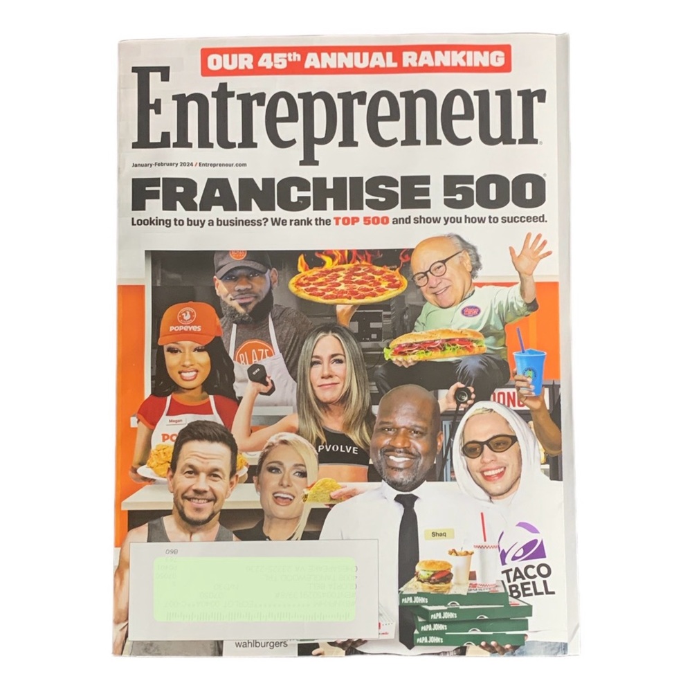 Entrepreneur Magazine January February 2024 Franchise 500 45th Annual Ranking